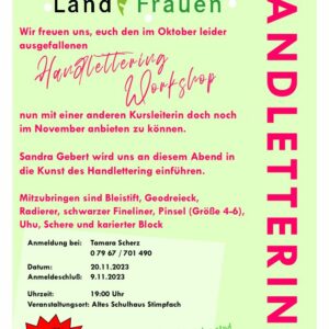 Handlettering – Ersatztermin