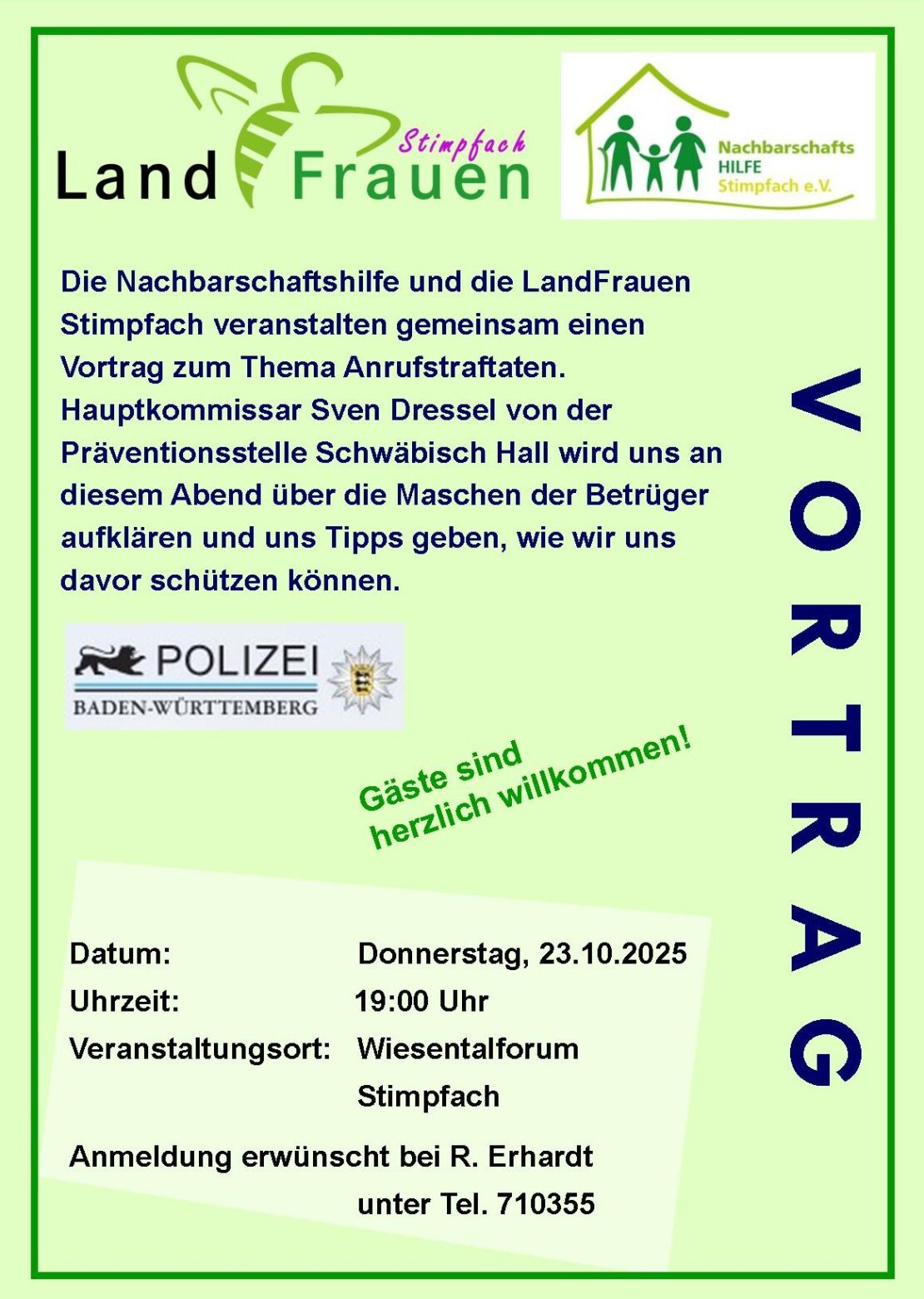 Vortrag Polizei