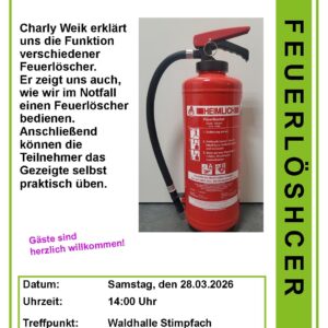 Umgang mit dem Feuerlöscher 28.03.2026