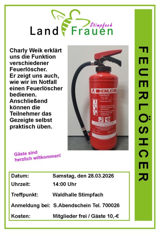 Umgang mit dem Feuerlöscher 28.03.2026