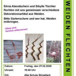 Weiden flechten 27.02.2026