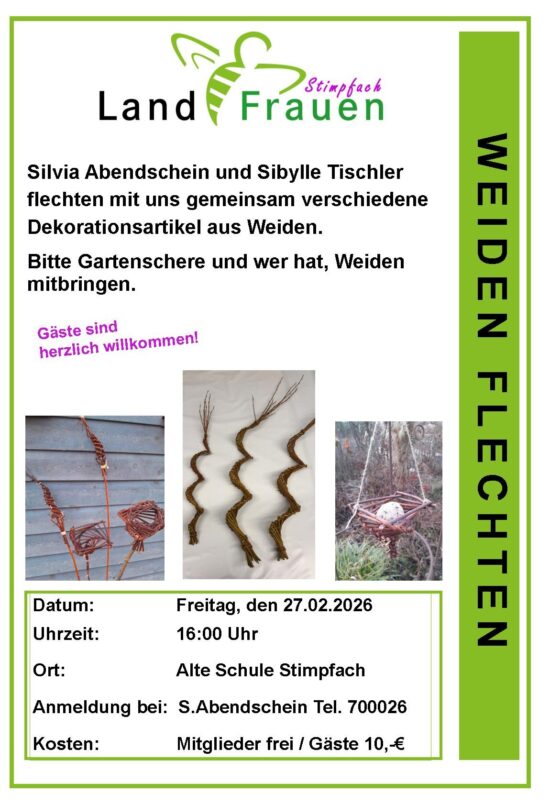 Weiden flechten 27.02.2026