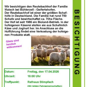 Besichtigung Reutebachhof 17.04.2026