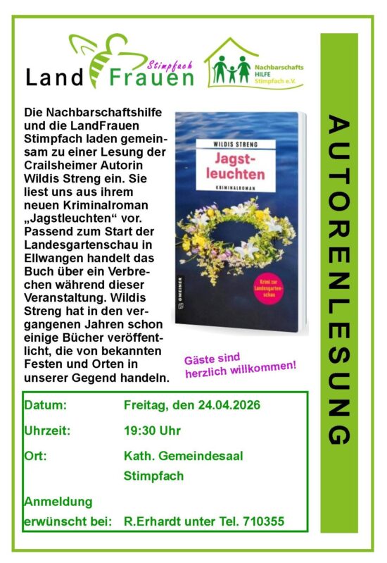 Autorenlesung 24.04.2026