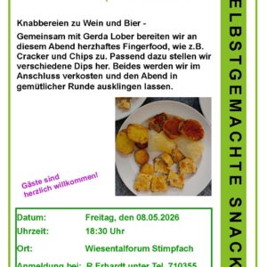 Selbstgemachte Snacks 08.05.2026