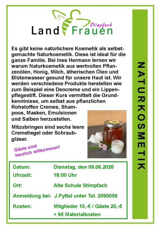 Naturkosmetik 09.06.2026