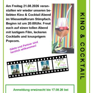 Kino und Cocktail 21.08.2026